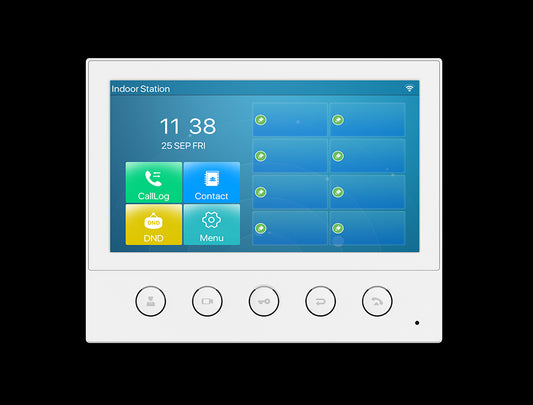 Fanvil i53W Indoor SIP Station, 6 SIP Lines, 5 Buttons, PoE, 7" Colour Touch Screen, Linux, ONVIF, 2Yr Warranty