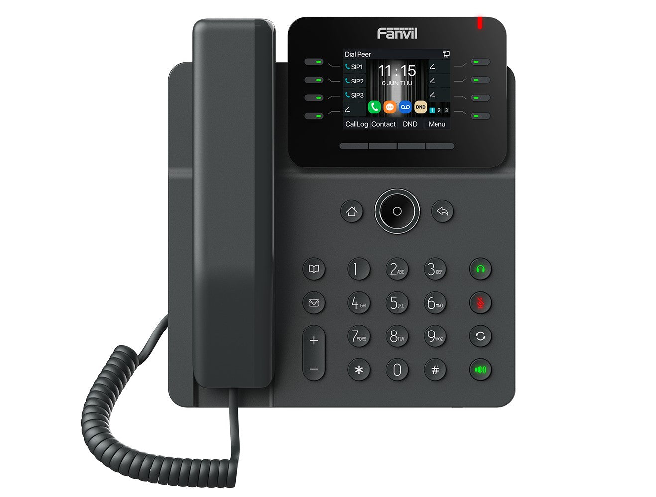 Fanvil V62W Prime Business Phone 2.8-inch color screen ?? Support audio codec G.722 and Opus, HD audio 6-way Audio conference Wi-Fi 6, Bluetooth