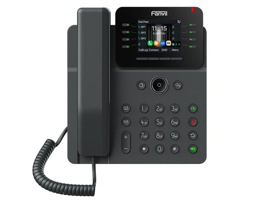 Fanvil V62W Prime Business Phone 2.8-inch color screen ?? Support audio codec G.722 and Opus, HD audio 6-way Audio conference Wi-Fi 6, Bluetooth