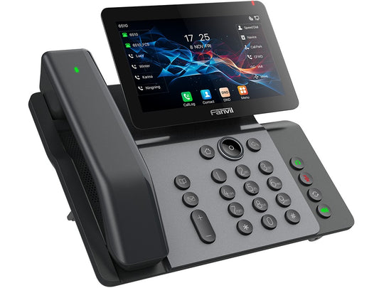 Fanvil V66 Pro Premium IP Phone 10PC in Carton, 20 SIP lines HD voice 7-inch high-definition color  floating smart screen built-in Bluetooth  Wi-Fi