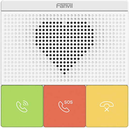 Fanvil Y501 2 SIP Lines Healthcare Intercom, HD Audio, Waterproof  Dustproof, PoE Enabled, Wall Mountable, 10/100Mbps, 3 Button. Auto answe, No Wi-Fi