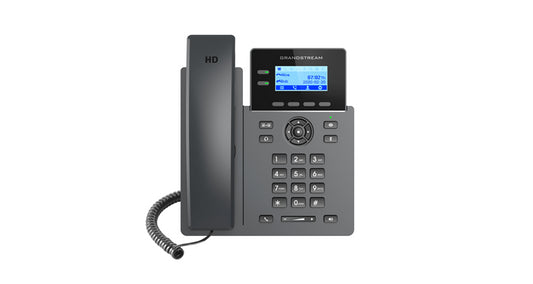 Grandstream GRP2602W Carrier Grade 2 Line IP Phone, 2 SIP Accounts, 2.2" LCD, 132x48 Screen, HD Audio, Wi-Fi, 5 way Conference, 1Yr Wtyf