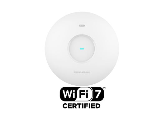 Grandstream GWN7670 2x2 Dual Band WiFi 7 Indoor Access Point, 1 x 2.5 GigE, ideal for small-to-medium-sized businesses to build next-generation Wi-Fi
