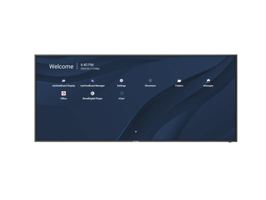 Viewsonic CDE105UW 105” 5K Presentation Display, Ultrawide Wireless presentation USB-C, Pro AV 2024 3 Years Advance Replacement, VESA 800 x 600 ProAV