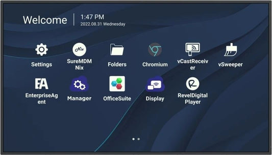 ViewSonic CDE4330 43" 4K Presentation Display Wireless presentation, ?Single USB-C cable for 65W, 24/7 video playback, Remote device management, ProAV