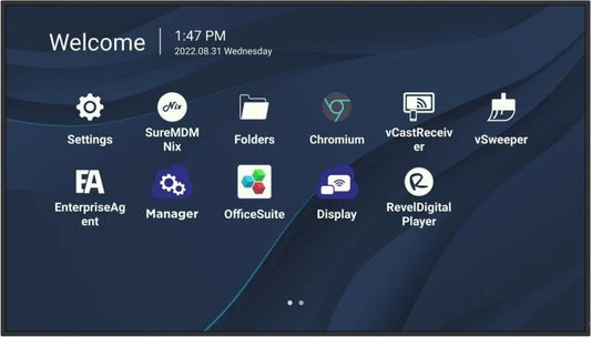 ViewSonic CDE7530 75" 4K Presentation Display, Wireless presentation Single USB-C cable 24/7 video playback Remote management ProAV Portrait display