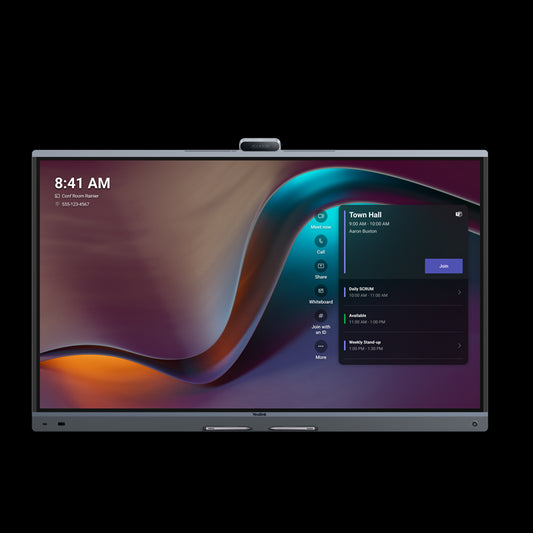 Yealink MB86Pro-A02 86'' MeetingBoard Microsoft Teams on Android, Triple-eye Camera System (3*50MP), Floorstand  Wallmount not included, Android