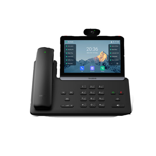 Yealink SIP-T88V Pro IP Phone, 7" Touchscreen, Android 13, HD Voice, Bluetooth Handset, Wi-Fi 6, Dual USB, PoE, Video Ready, Wall Mountable