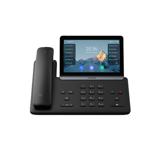 Yealink SIP-T88W Pro IP Phone, 7" Touchscreen, Android 13, HD Voice, Bluetooth Handset, Wi-Fi 6, Dual USB, PoE, Wall Mountable