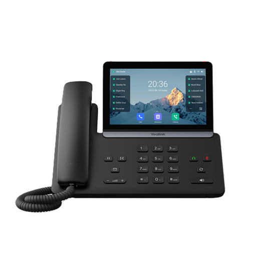 Yealink SIP-T88W IP Phone, 7" Touchscreen, Android 13, HD Voice, Bluetooth 5.0, Wi-Fi 6, Dual USB, PoE, Wall Mountable, Optional BTH88 Handset