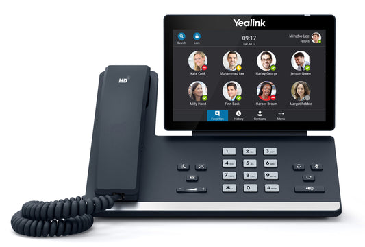Yealink ZOOM-MP58-WH Zoom Edition Wireless Bluetooth Handset (Power Adapter  Wall Mount Bracket Optional), HD Audio, Android, Noise Proof Technology
