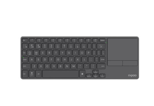 RAPOO E900T Wireless Keyboard w/ Touchpad, Up to 4 Devices Quick Switch, Ultra Slim 3.9mm, Aluminum Back, BT, 2.4Ghz. Long Batter up to 13 months,