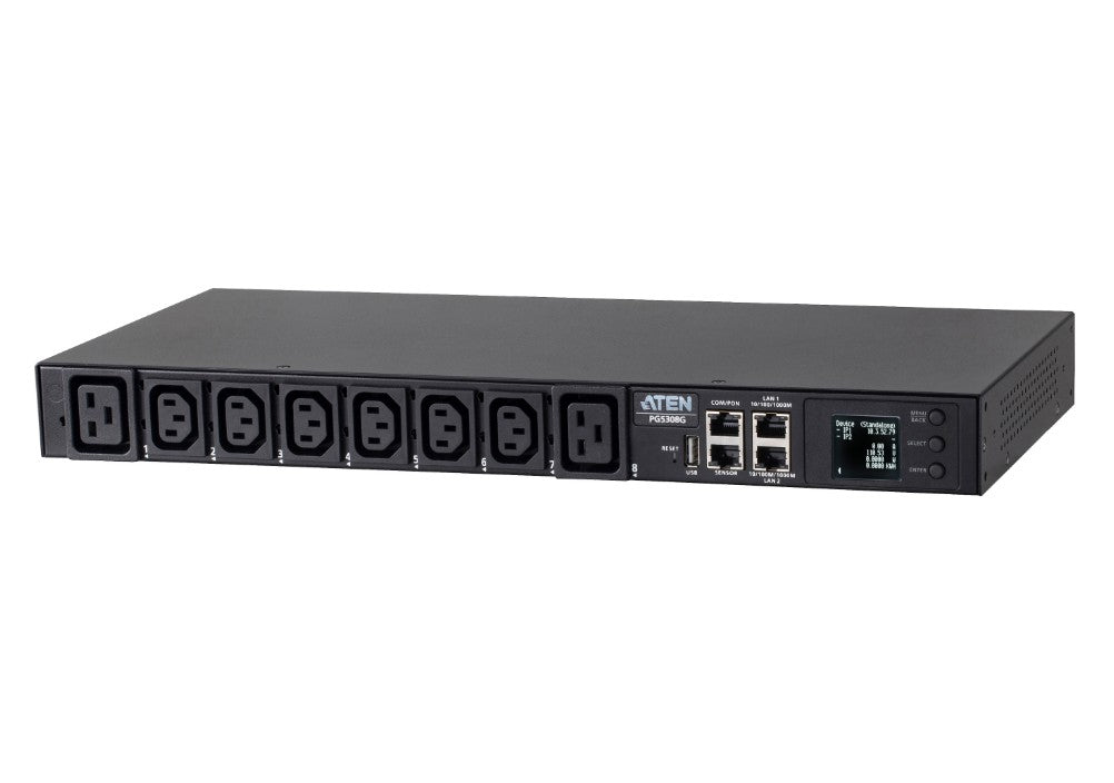 Aten 30A/32A 8-Outlet 1U Metered eco PDU