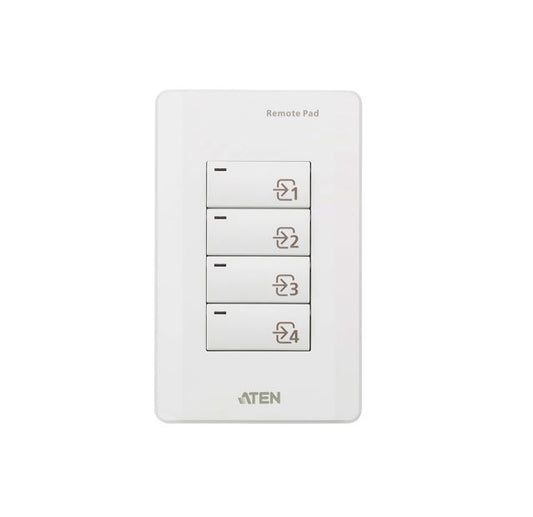 Aten VPK104 4-Key Contact Closure Remote Pad for VP1420/VP1421 Presentation Matrix Switches. Led lights, Engraved button