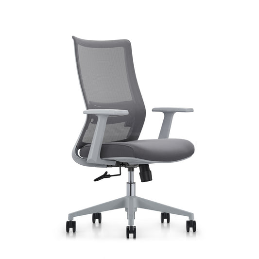 LDR ErgoLite Max Office Chair – Ergonomic with lumbar support, mesh back, moulded foam seat, synchro tilt  fixed arms. Grey colour