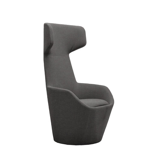 LDR Focus Ultra Chair–High-back lounge chair with ergonomic design, fabric upholstery,wide headrestcurved armrests.Waiting Rooms/Huddle Space,Black
