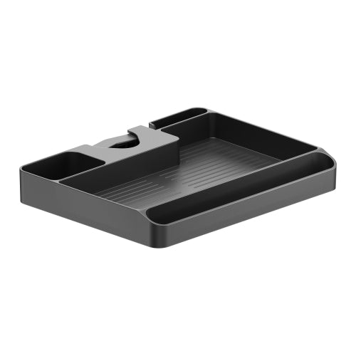 Brateck Pole Mounted Storage Shelf Easily mounted to ?30-48mm (1.2"-1.9") poles (BLACK) 224x176x30mm (8.8"x6.9"x1.2" ) (LS)