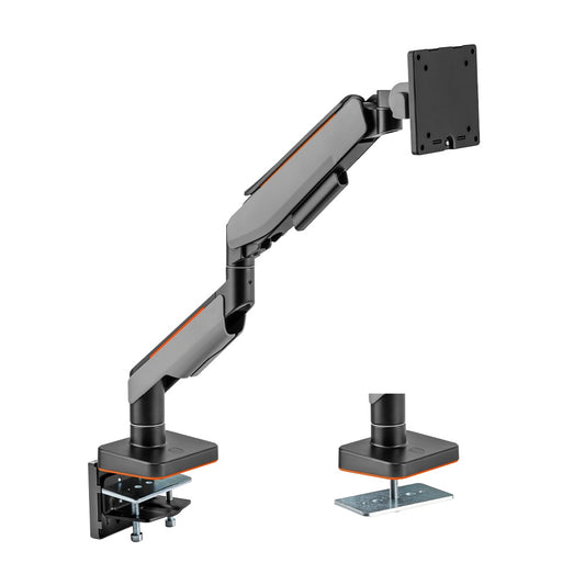 Brateck Single Heavy-Duty Gaming Monitor Arm Fit Most 17"-49" Monitor Up to 20KG, Fit Curved Monitor,  VESA 75x75,100x100 (LS)