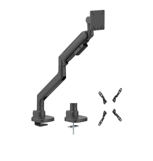 Brateck LDT87-C012-B TITAN HEAVY-DUTY GAS SPRING MONITOR ARM BLACK, Fit Screen Size: 24"-57" Up to 27 KG (LS)