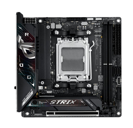 ASUS AMD ROG STRIX B850-I GAMING WIFI (AM5) Mini-ITX Motherboard 2x DDR5 96GB, 1x PCIe 5.0 x16 slot, 4 xM.2 slots, 2x SATA, Wi-Fi 7,  Intel 2.5Gb