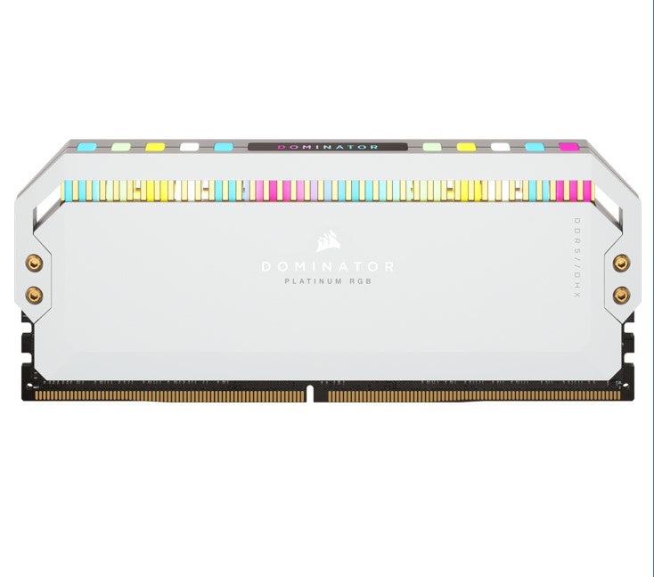 Corsair DOMINATOR® Platinum RGB 64GB (2x32GB) DDR5 UDIMM 5200Mhz C40 1.25V White Desktop PC Gaming Memory