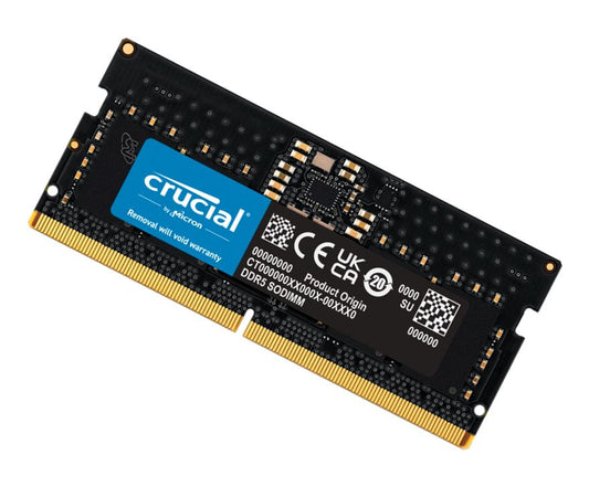 Crucial 16GB (1x16GB) DDR5 SODIMM 4800MHz C40 1.1V Notebook Laptop Memory ~CT16G52C42S5 CT16G56C46S5