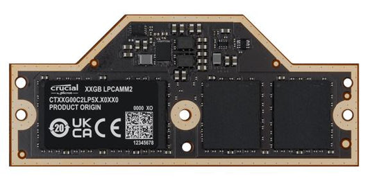 Micron LPCAMM2 LPDDR5X 64GB DDR5 7500Mhz Memory for Lenovo P1 P14 P16v