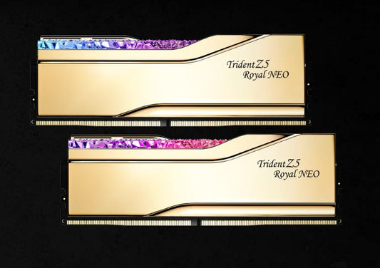 G.SKILL F5-6000J2636H32GX2-TR5NG 64GB (2 x32GB)/ AMD EXPO/DDR5 6000 MT/s/ Timings 26-36-36-96 Voltage 1.45 V EXPO TZ5 Royal Neo G