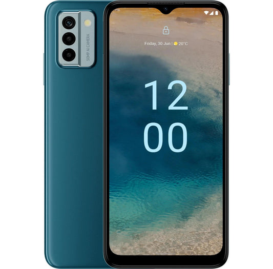 Nokia G22 4G 128GB - Lagoon Blue (101S0609H077)*AU STOCK*, 6.52", HD+, 90Hz, 4GB+2GB(Virtual RAM)/128GB, 50MP/8MP, Dual SIM, 5050mAh, 2 Years Warranty