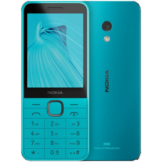 Nokia 235 4G 128MB  -  Glacier Blue (1GF026GPG3L06) *AU STOCK*, 2.8", 64/128MB, 2MP, Dual SIM, 1450mAh Removable, 2 Years Warranty