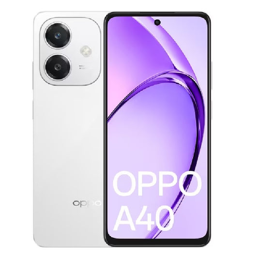 OPPO A40 4G 128GB - Starlight White (CPH2669AU White)*AU STOCK*, 6.67", HD+, 90Hz, 6GB/128GB, 50MP/5MP, Dual SIM, 5100mAh, 2 Years Warranty