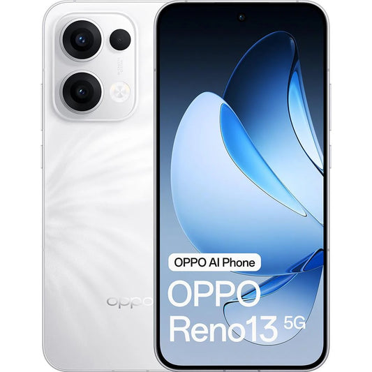 OPPO Reno13 5G - Plume White (CPH2689AU White) *AU STOCK*,6.6",Full HD+,12GB/256GB,50MP/50MP,Dual SIM,5600mAh, 2 Years Warranty