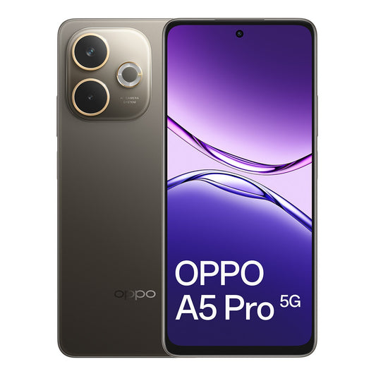 OPPO A5 Pro 5G 256GB - Mocha Brown (CPH2695AU BROWN)*AU STOCK*, 6.67", HD+, 120Hz, 8GB/256GB, 50MP/8MP, Dual SIM, 5800mAh,IP65, 2 Years Warranty