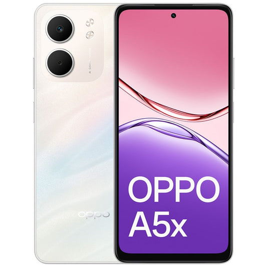 OPPO A5x 4G 128GB - Laser White (CPH2725AU WHITE)*AU STOCK*, 6.67", HD+, 60Hz, 4GB/128GB, 32MP/5MP, Dual SIM, 6000mAh,IP65, 2 Years Warranty