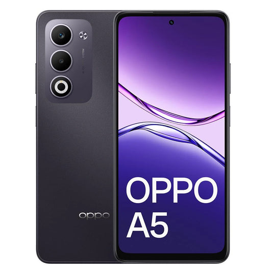 OPPO A5 4G 128GB - Midnight Purple (CPH2727AU PURPLE)*AU STOCK*, 6.67", HD+, 120Hz, 6GB/128GB, 50MP/5MP, Dual SIM, 6000mAh,IP65, 2 Years Warranty