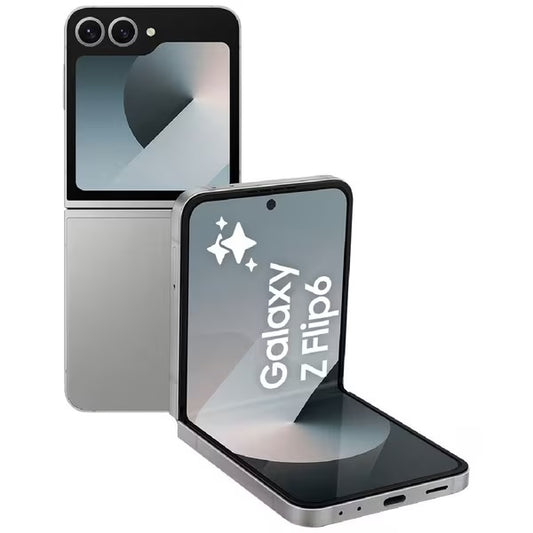 Samsung Galaxy Z Flip6 5G 512GB - Silver Shadow*AU STOCK*, 6.7", Full HD+, 120Hz, 12GB/512GB, 50MP/10MP, Single SIM + eSIM, 4000mAh, 2 Years Warranty