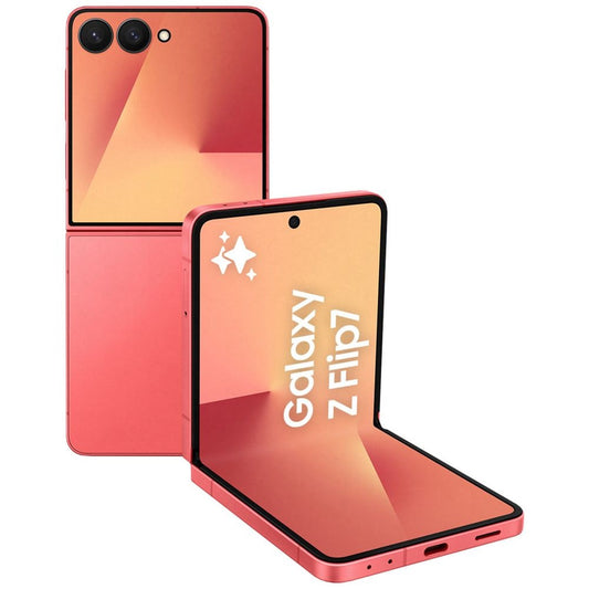 Samsung Galaxy Z Flip7 5G 512GB - Coral Red*AU STOCK*, 6.9", Full HD+, 120Hz, 12GB/512GB, 50MP/10MP, Single + eSIM, 4000mAh, 2 Years Warranty
