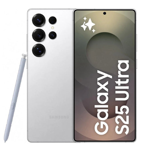 Samsung Galaxy S25 Ultra 5G 512GB - Titanium White Silver *AU STOCK* ,6.9", 12GB/512GB, 200MP/50MP , Single + eSim, AI  ,5000mAh , 2 Years Warranty