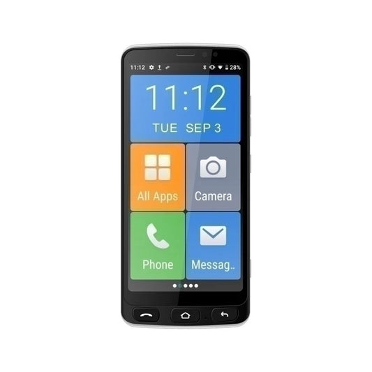 IQU SmartEasy Q50 4G 16GB - Black (SMARTEASYQ50BLACK)*AU STOCK*, 5.5", IPS FW+, 2GB/16GB, 8MP/5MP,Single SIM, 2400mAh, Bluetooth v5.0, 1 Year Warranty