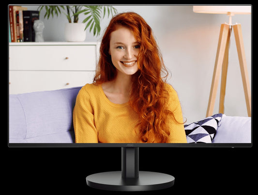 AOC 27" IPS, 100Hz, 250cd/m2,  Full HD 1920 ×1080  2w Speakers, 3-Way Frameless Slim HDMI, VGA Tilt Low Blue, Flicker Free, VESA 100,  Monitor (LS)