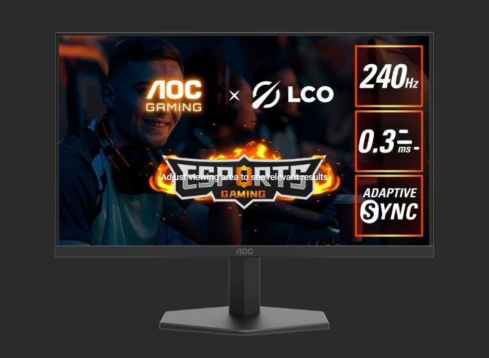 AOC27" IPS FHD, 240Hz, HDR10, 1H1DP, Adaptive Sync,Low input lag,Gaming mode,Dial Point,Shadow  Control,Low blue mode, Gaming Monitor