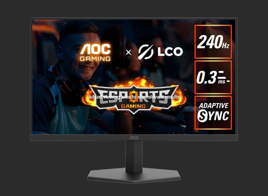 AOC27" IPS FHD, 240Hz, HDR10, 1H1DP, Adaptive Sync,Low input lag,Gaming mode,Dial Point,Shadow  Control,Low blue mode, Gaming Monitor