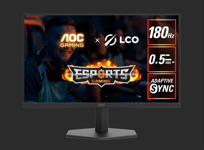 AOC 27”QHD,IPS,180Hz,1ms GtG / 0.5ms MPRT,HDR10,1H1DP, normal stand,Adaptive Sync,Low input lag,Gaming mode,Dial Point,Shadow  Control,Low blue mode