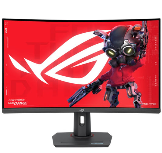 ASUS XG32WCS 32" ROG Strix USB Type-C Gaming Monitor, Curved, 180Hz (Above 144Hz), 1ms (GTG), Fast VA, Extreme Low Motion Blur Sync