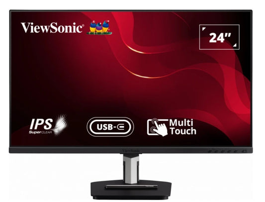 ViewSonic 24” TD2455 In-Cell 10 Point Touch Monitor with USB Type-C Input and Advanced Ergonomics, POS, Education. Shopping Centre, Real Estate, TAB