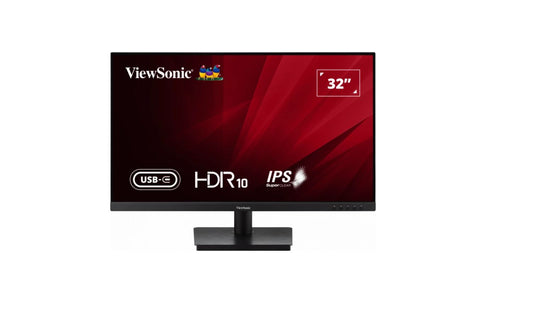 ViewSonic 32” VA3209U-4K 4K Business, Seamless Viewing, USB-C, DP, HDMI x 2, Speakers, Eco Mode VESA 100x100 Business and Office Monitor (LS)