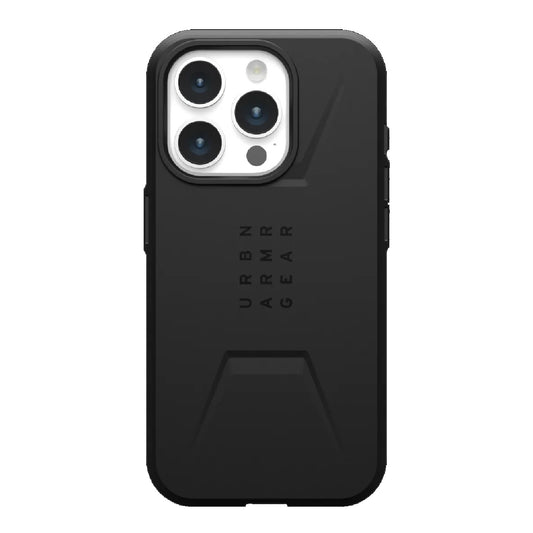UAG Civilian Magsafe Apple iPhone 15 Pro (6.1") Rugged Case - Black (114275114040), 20ft. Drop Protection(6M),Raised Screen Surround,10 Years Warranty