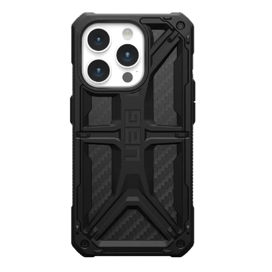 UAG Monarch Apple iPhone 15 Pro (6.1") Rugged Case - Carbon Fiber (114278114242), 20ft. Drop Protection (6M), 5 Layers Protection, 10 Years Warranty