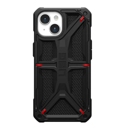 UAG Monarch Kevlar Apple iPhone 15 (6.1") Rugged Case - Kevlar Black (114289113940), 20ft. Drop Protection (6M), 10 Years Warranty
