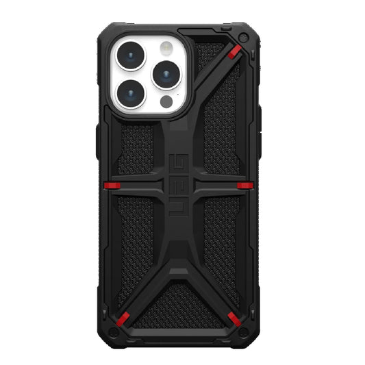 UAG Monarch Kevlar Apple iPhone 15 Pro Max (6.7") Rugged Case - Kevlar Black(114298113940), 20ft. Drop Protection (6M), 10 Years Warranty